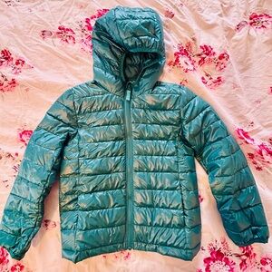 Primary Lightweight Puffer Jacket Teal kids 6-7